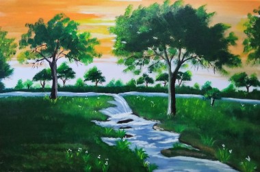 Herlyn Villanueva | Greenfield at Sunset (2021) | Available for Sale ...