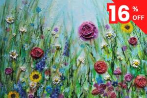 floral flower garden painting